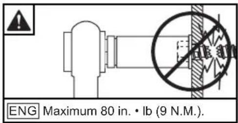 ENG Maximum 80 in. • lb (9 N.M.)