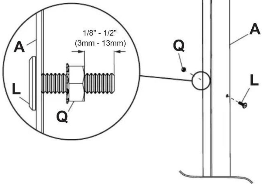 A L Q 1/8" - 1/2" (3mm - 13mm) Q A L