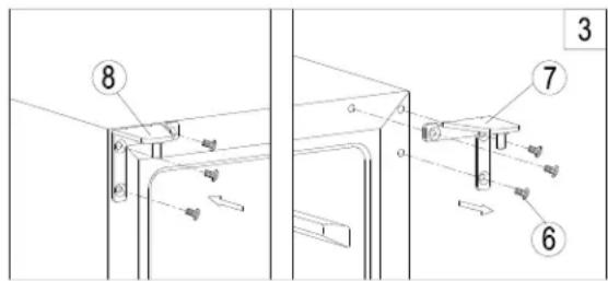 Summit SCR1156CHCSS - REVERSING THE DOOR SWING OF YOUR APPLIANCE (ONLY for SCR610BL\* and SCR611GLOS\*) - 3