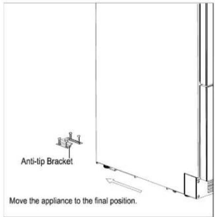 Summit SDHW2442LHD - Anti-tip Bracket Installation - 2