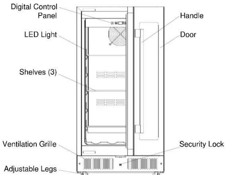 Summit SDHW2442LHD - Beverage Cooler ALBV15 / AL57GPNR / CL156BV / CL181WBV / CL24BV1 / DB1562ASD / DBGR2461ADA - 1