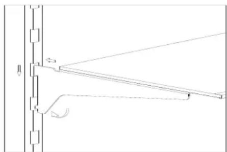 Summit SDHW2442LHD - Cantilevered Shelves - 1
