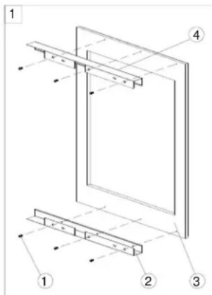 Summit SDHW2442LHD - Installing the Bracket - 1
