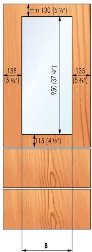Fhiaba XS7490TWT3A - Panels DimensionsTwo Bottom - Drawers (OH models) - 3