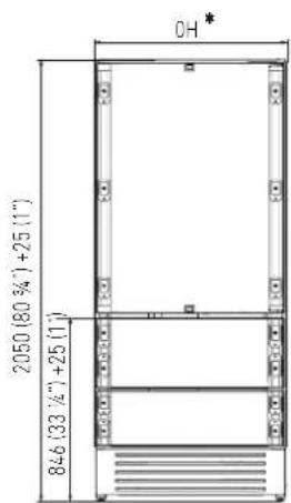 Fhiaba XS7490TWT3A - Depth with door (without panel) - 1