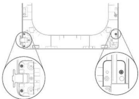 LG DX8601BE - Lift out the 14 upper hinge filler (on the right) and set it aside. - 5