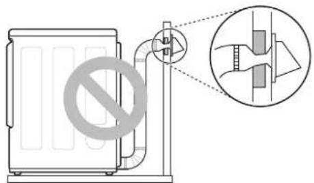 Diagram illustrating a device with a prohibition symbol and its corresponding electrical component diagram, including a magnified view of the component.