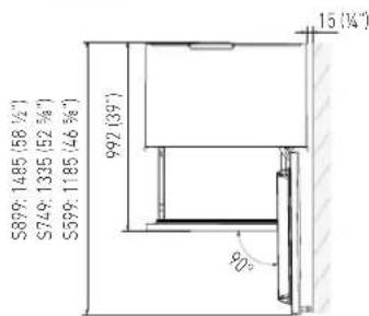 Fhiaba XS7490TWT6A - Depth with door (without panel) - 5