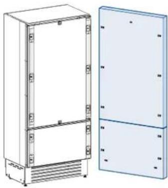 Fhiaba XS7490TWT6A - Decorative panels layout for Fridge with one Bottom-Drawer (1T/0T) - 1