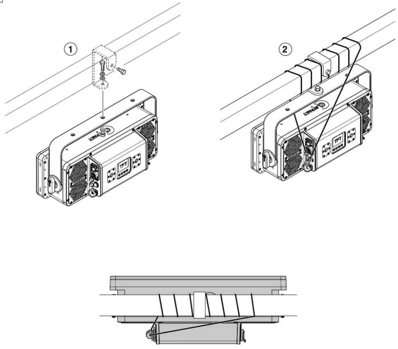 Claypaky Tambora Rays - Installing the fixture - 1