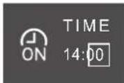 DAIKIN FTXJ35A2V1BS9 - Change CANCEL to TIME Set hours Set minutes - 3