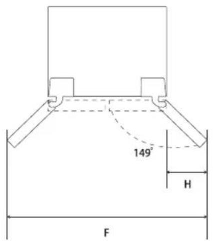 HOOVER HSC918EWXK - Installation dimension - 2