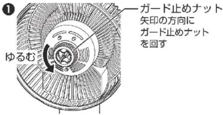 Yamazen YAS-BH151 - ■ 後ガードを取り外す - 1