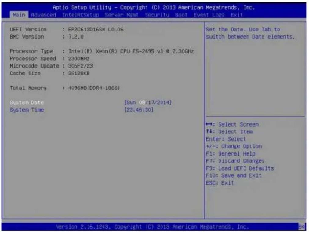 ASROCK Rack EP2C612D16SM - Main Screen - 1