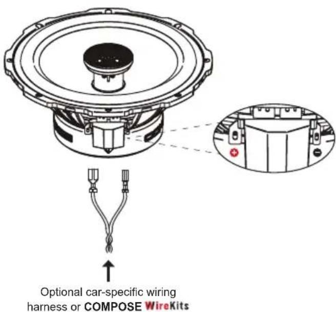 Helix Compose Ci3 K130.2-S3 - Wiring 2-way coaxial system Ci3 C130.2 / Ci3 C165.2FM - 2