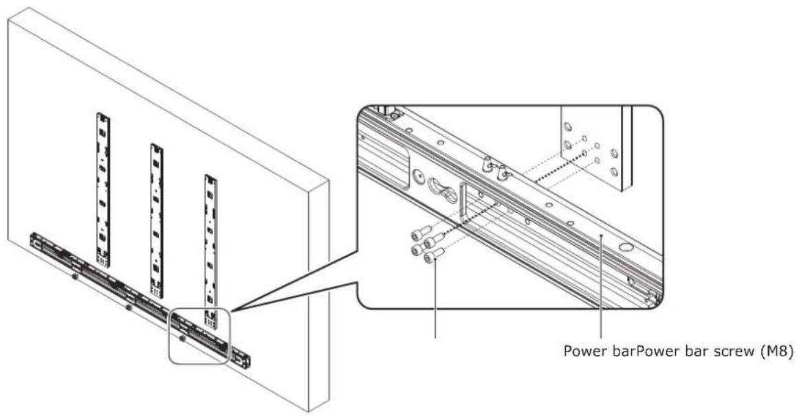NEC LED-FA038i2 - How to remove the power bar cover - 2