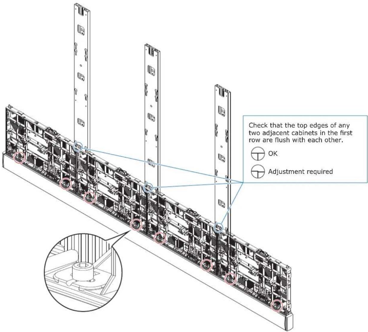 NEC LED-FA038i2 - Install the cabinets - 2