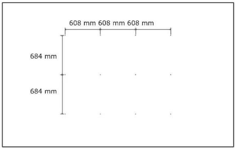 NEC LED-FA038i2 - Mark the positions of the anchor points on the wall - 2