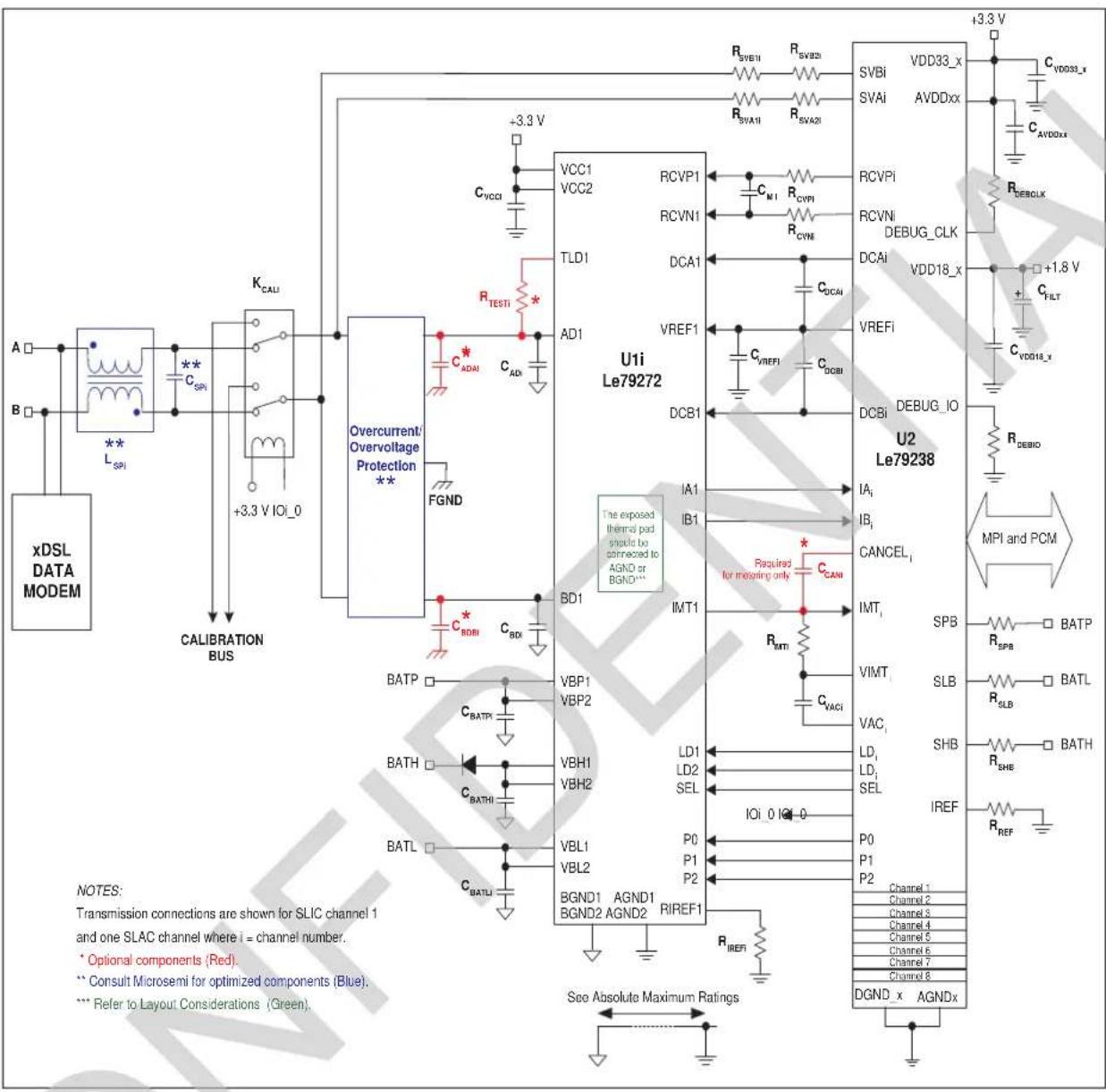 Microchip LE79234 - Configuration D Application Circuits - 2