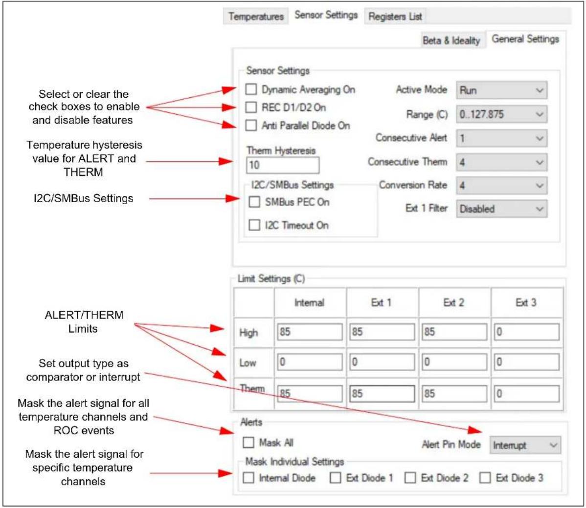 Microchip MCP9984 - GENERAL SETTINGS - 1