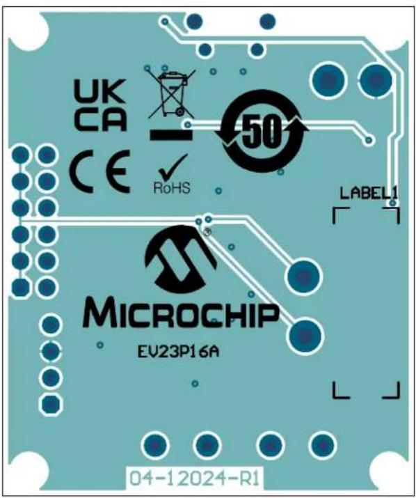 Microchip MCP9933 - BOARD - BOTTOM COPPER AND SILK - 1