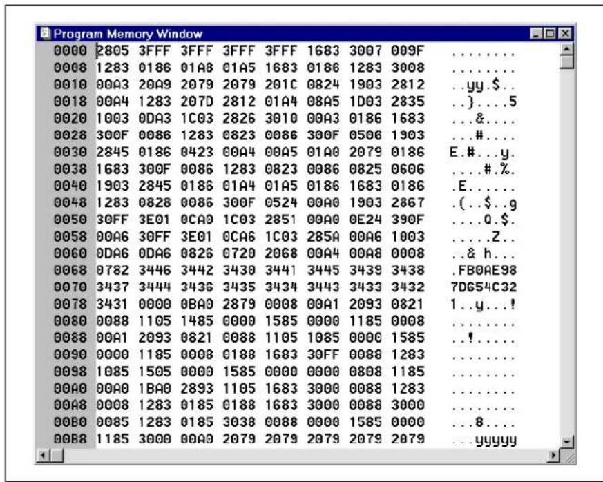 Microchip PIC16CR620A - Program Memory Display Modes - 1