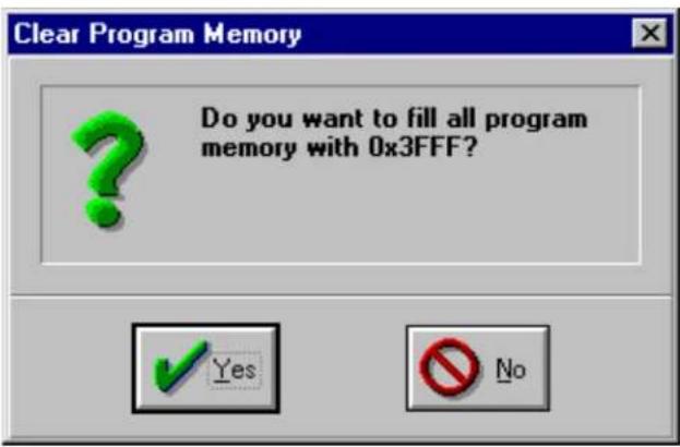 Microchip PIC16CR54A - Clear Program Memory (Ctrl+Shift+F2) - 1