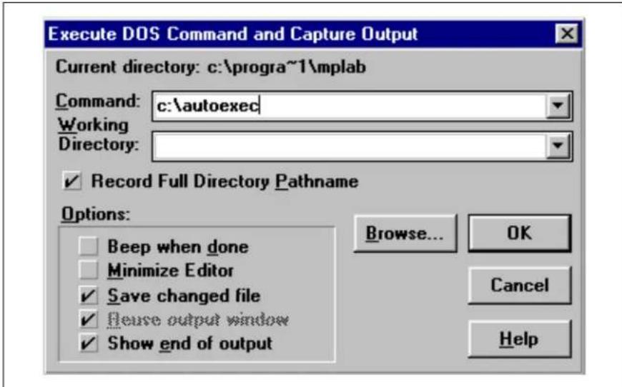 Microchip PIC16CR54A - DOS ^TM Command to Window (F11) - 1