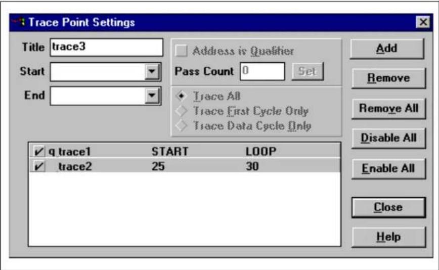 Microchip PIC16C774 - Trace Settings - 1