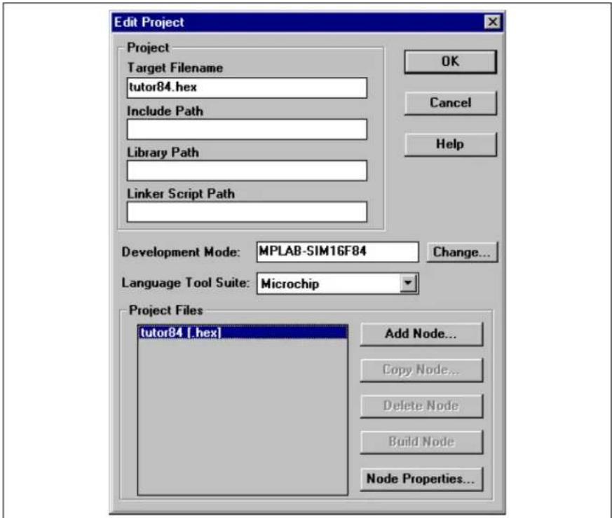 Microchip PIC16C774 - Creating a Simple New Project - 5