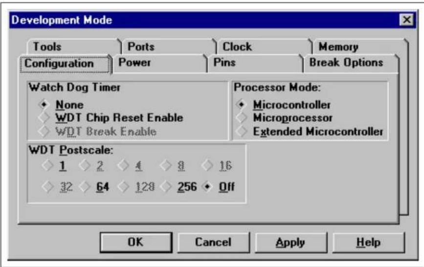 Microchip PIC16C774 - Configuration - 1