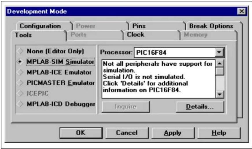 Microchip PIC16C774 - Set Development Mode - 1