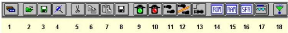 Microchip PIC17C762 - User Defined Toolbar - 1