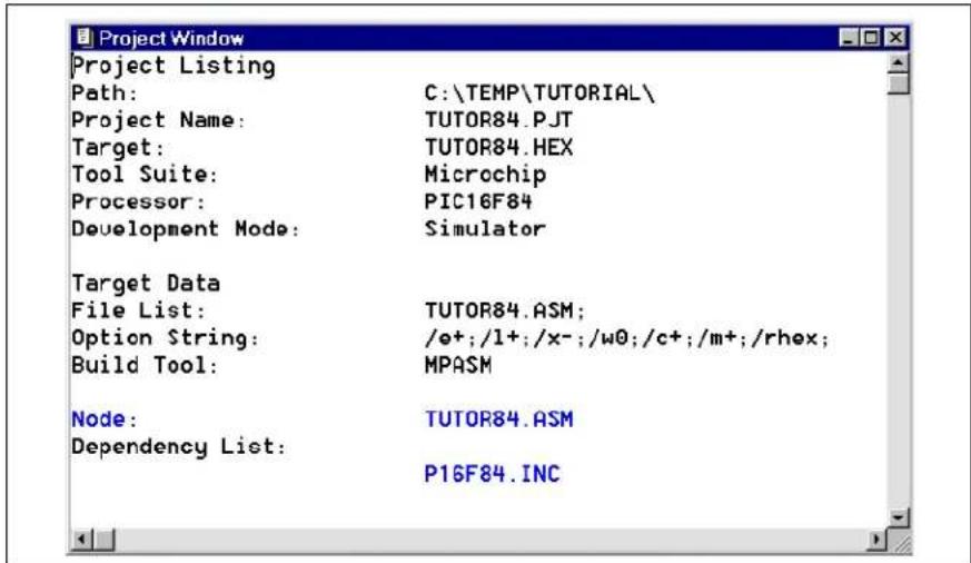 Microchip PIC17C752 - Project Window - 1