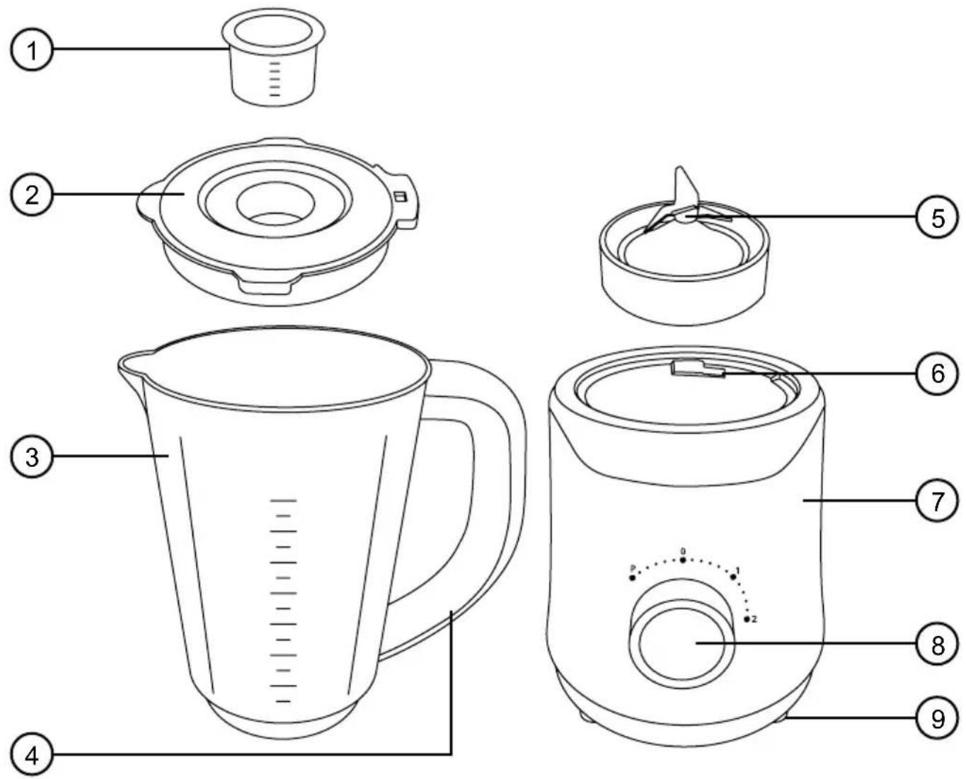 Duronic BL015 - Components - 1