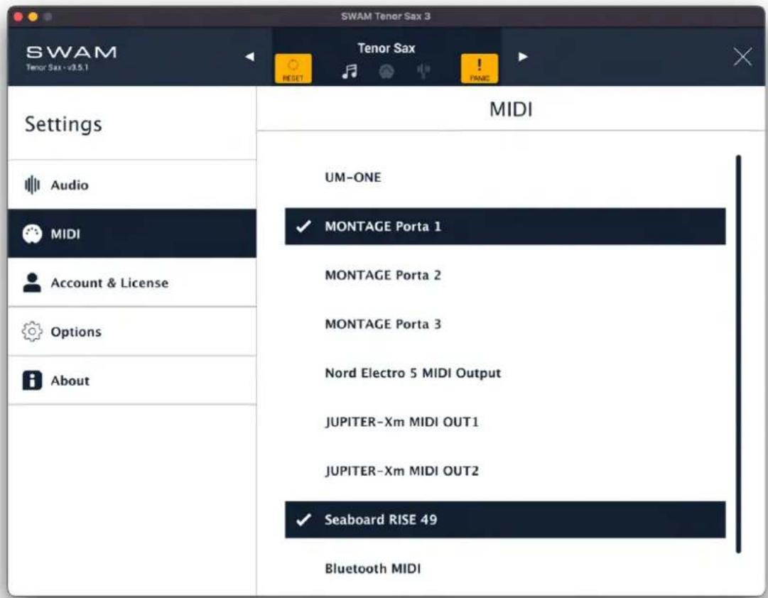 Audio Modeling SWAM Flutes Upgrade - MIDI Settings - 1
