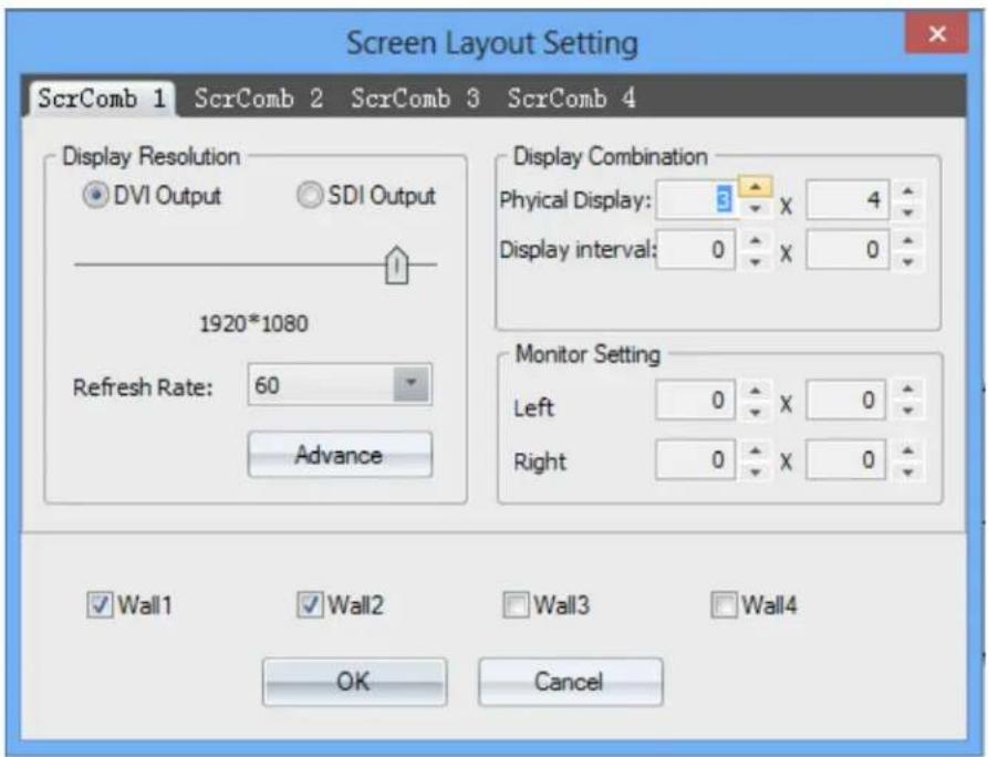 Avenview HDM-AVXWALL-6X16 - Video-wall settings - 1