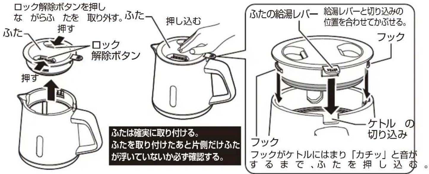 Yamazen YKU-SC1210J - ケトル に 水 を入れる - 1