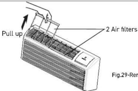 Pull up 2 Air filters Fig.29-Rer