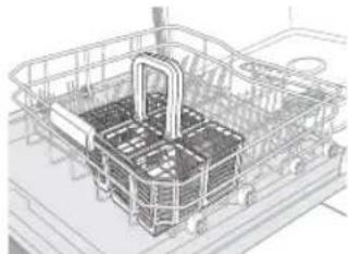 SAMSUNG DW5343TGBSL - Using the cutlery basket (DW-FG52, DW5343TGB) - 5