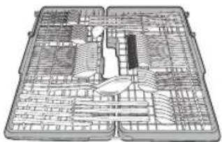 SAMSUNG DW5343TGBSL - Using the cutlery tray (DW-FG72, DW5363PGB) - 2