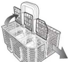 SAMSUNG DW5343TGBSL - Using the cutlery basket (DW-FG52, DW5343TGB) - 9