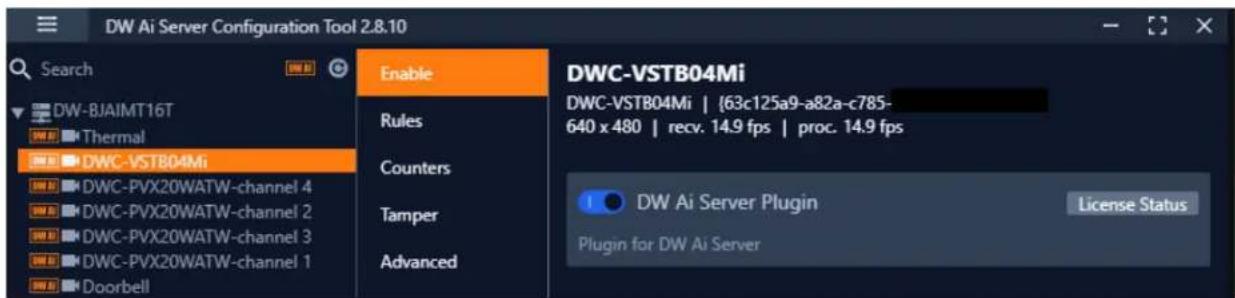 Digital Watchdog Blackjack Ai DW-BJAIARA4 - Logging in with the DW Ai Server Configuration Tool - 3