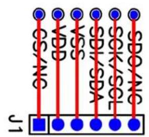 Microchip MCP48FEB18 - PICkit Serial or In-Circuit Serial Programming (ICSP) Interface (Header J1) - 1