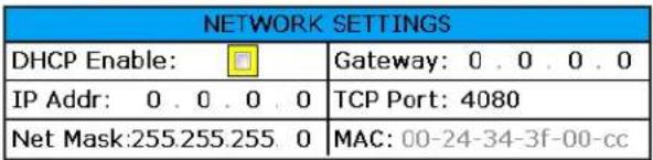 Lectrosonics M2T-X - Network Settings - 1
