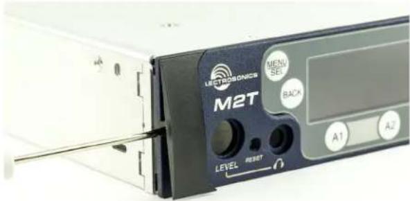 Lectrosonics M2T-X - Installing two M2T, M2T/E01, M2T/E02, M2T/E06 Transmitters into a Single Rack Space - 1