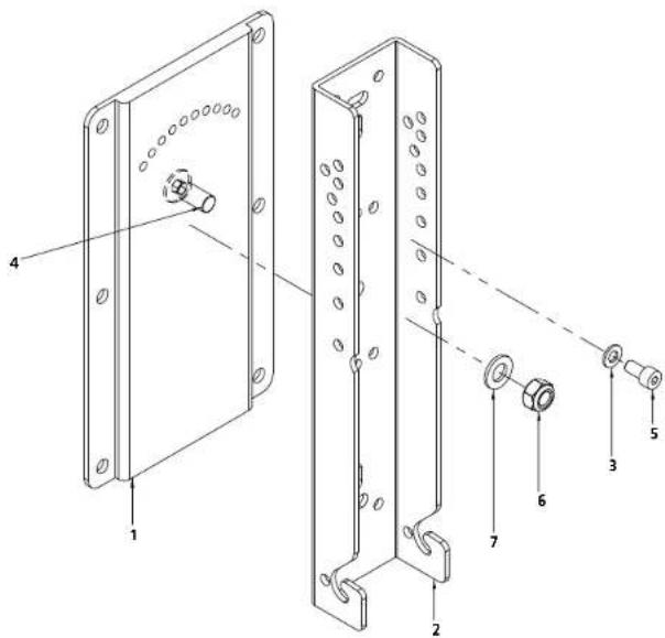 HK AUDIO VORTIS VR 21214 - Mounting the Speaker Tilt to the optional Wall Plate - 1