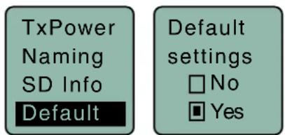 Lectrosonics SMDWB-E07 - Restoring Default Settings - 1