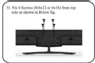 PHILIPS 20PFL3931 - Stand Assembly - 20", 22", 24", 32" & 39" - 4
