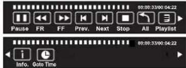 PHILIPS 20PFL2139 - Music, Photo, video, text mode control menu bars - 2